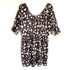 DJ Summer Floral Satin Dress